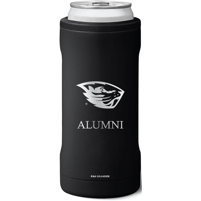 BruMate Slim Insulated Can Cooler with Oregon State Beavers Alumni Primary Logo