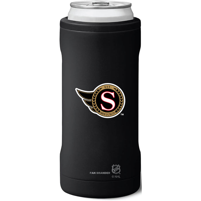 BruMate Slim Insulated Can Cooler with Ottawa Senators Secondary Logo