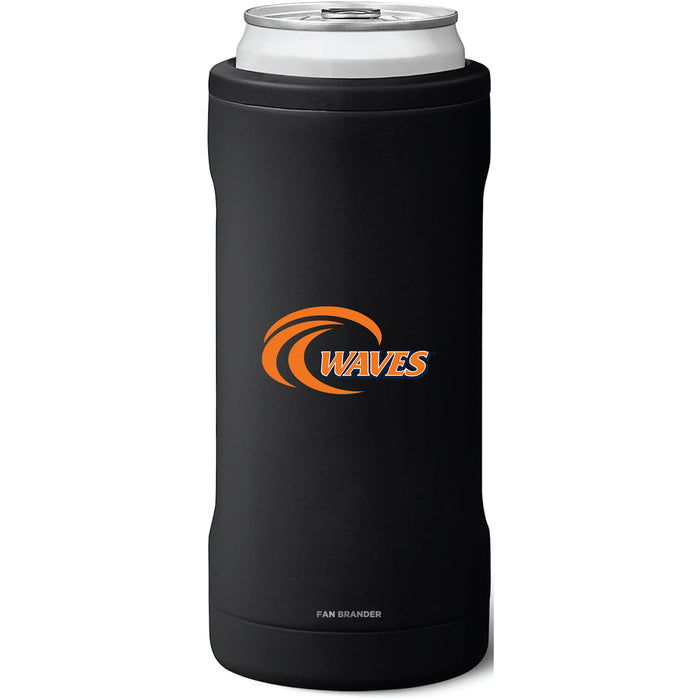 BruMate Slim Insulated Can Cooler with Pepperdine Waves Secondary Logo