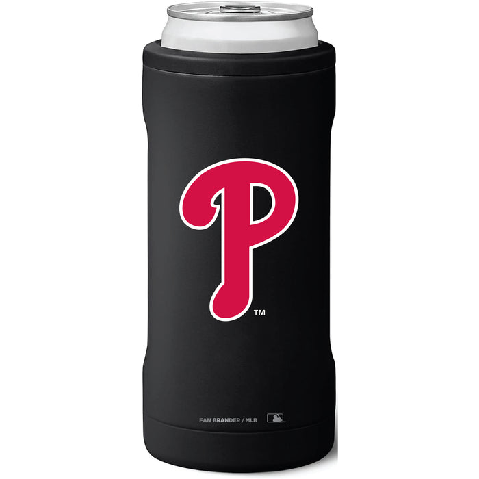 BruMate Slim Insulated Can Cooler with Philadelphia Phillies Secondary Logo