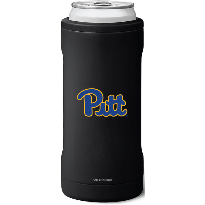 BruMate Slim Insulated Can Cooler with Pittsburgh Panthers Primary Logo