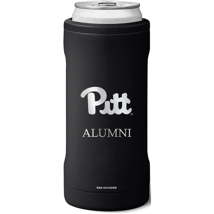 BruMate Slim Insulated Can Cooler with Pittsburgh Panthers Alumni Primary Logo