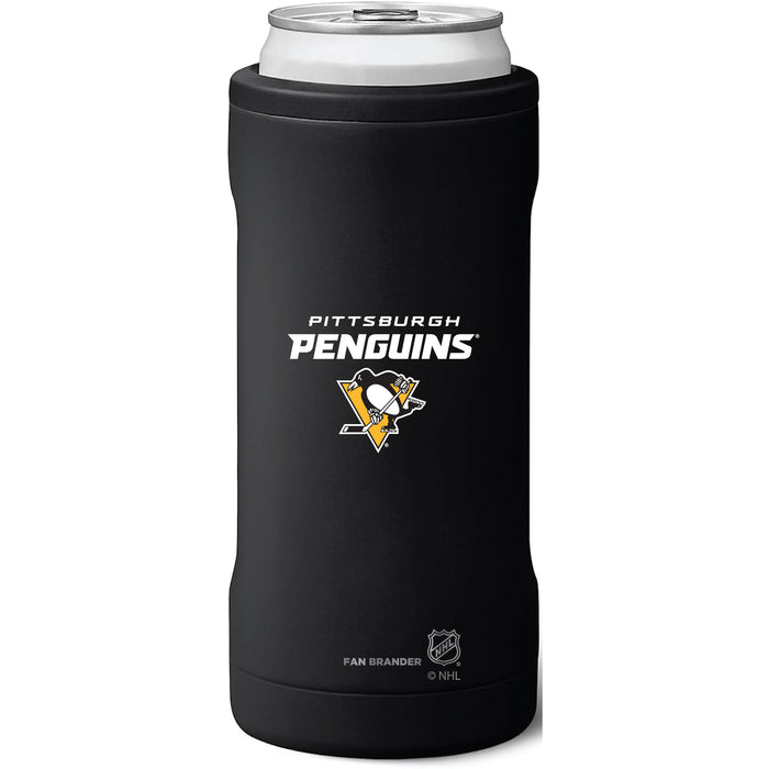 BruMate Slim Insulated Can Cooler with Pittsburgh Penguins Secondary Logo