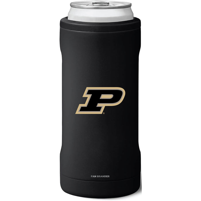 BruMate Slim Insulated Can Cooler with Purdue Boilermakers Primary Logo