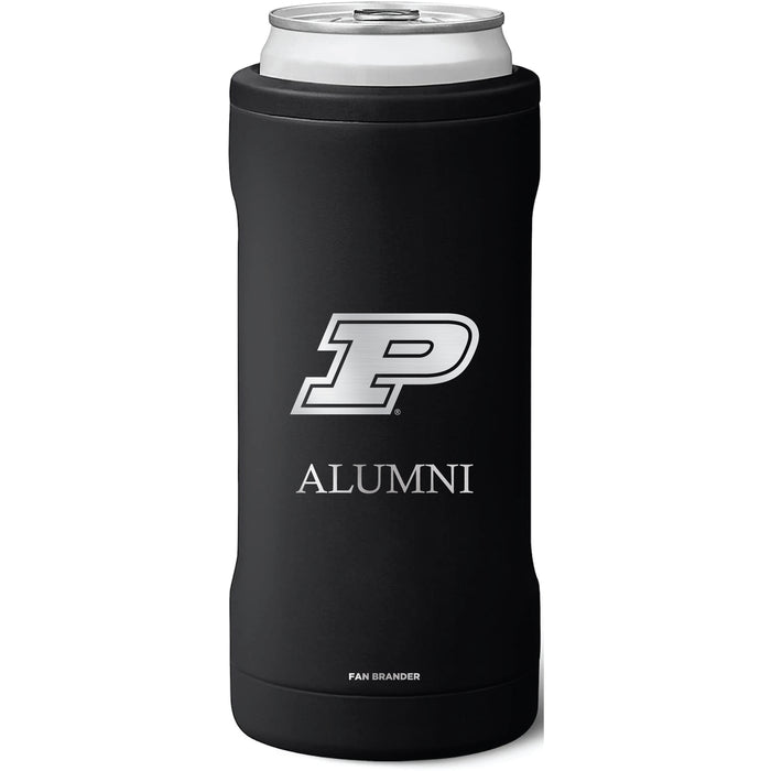 BruMate Slim Insulated Can Cooler with Purdue Boilermakers Alumni Primary Logo