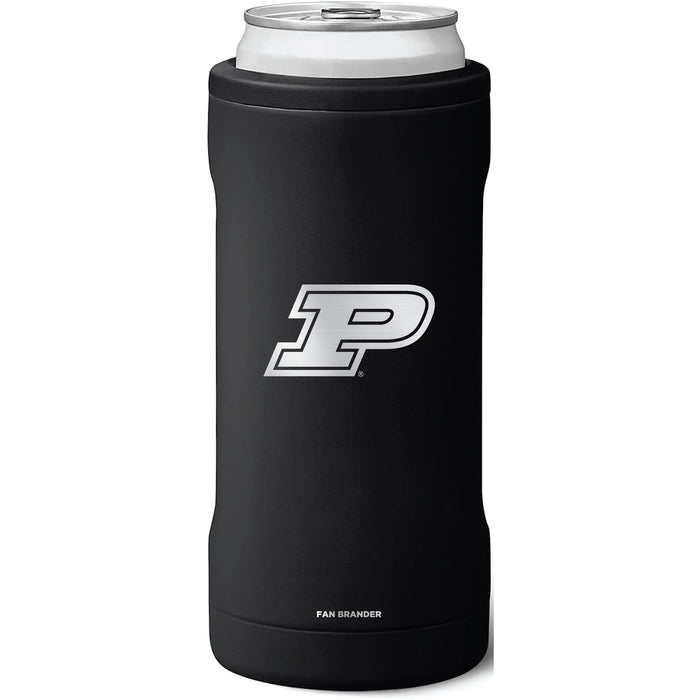 BruMate Slim Insulated Can Cooler with Purdue Boilermakers Primary Logo