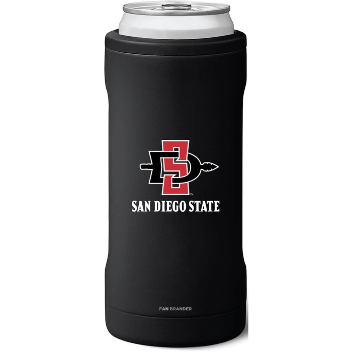 BruMate Slim Insulated Can Cooler with San Diego State Aztecs Secondary Logo