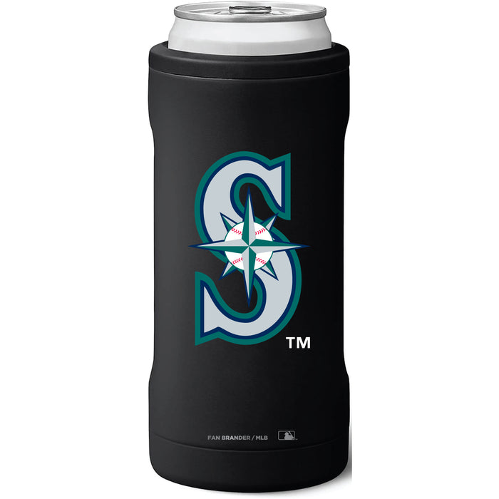 BruMate Slim Insulated Can Cooler with Seattle Mariners Secondary Logo