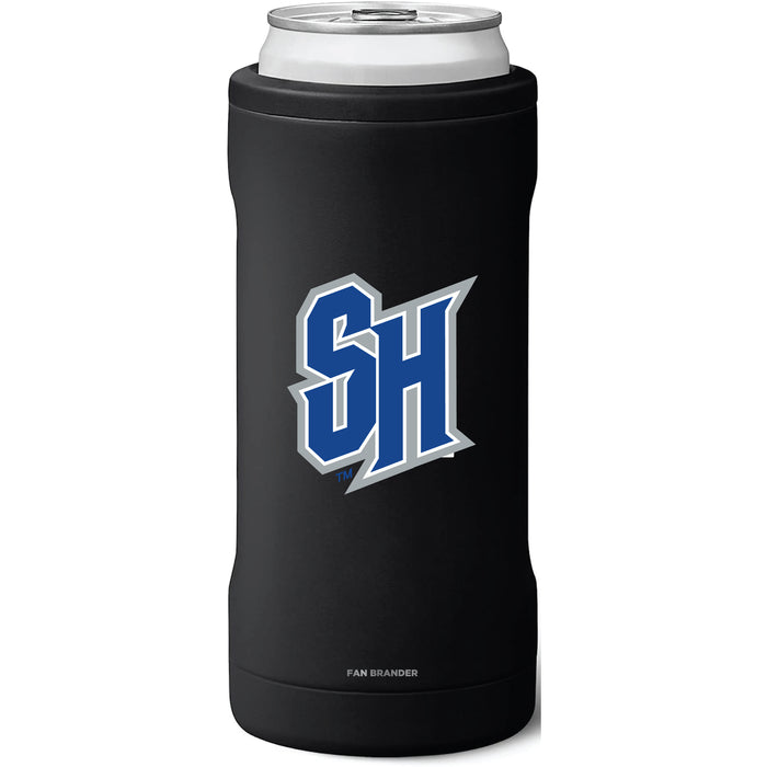 BruMate Slim Insulated Can Cooler with Seton Hall Pirates Secondary Logo