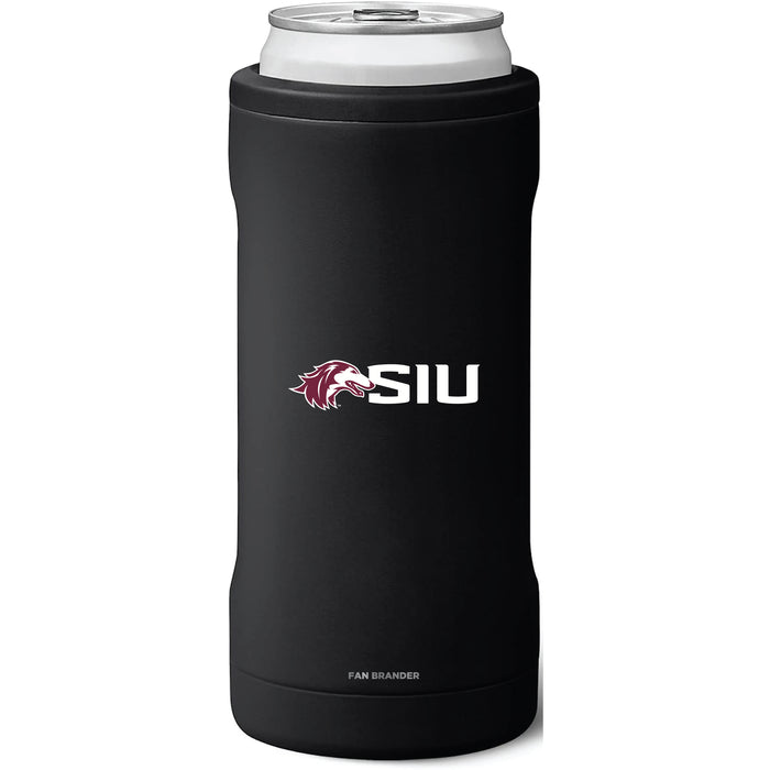 BruMate Slim Insulated Can Cooler with Southern Illinois Salukis Secondary Logo