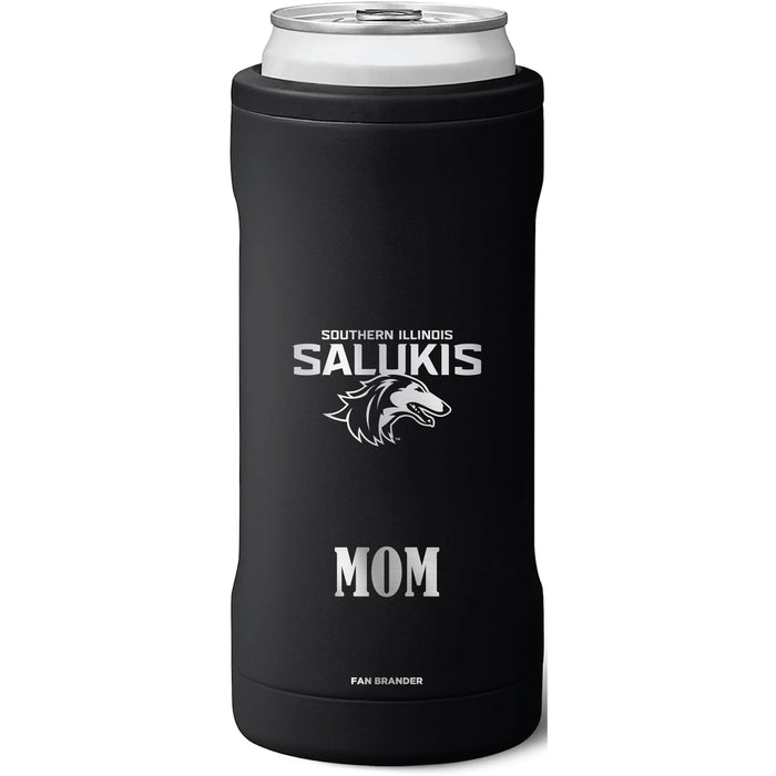 BruMate Slim Insulated Can Cooler with Southern Illinois Salukis Mom Primary Logo