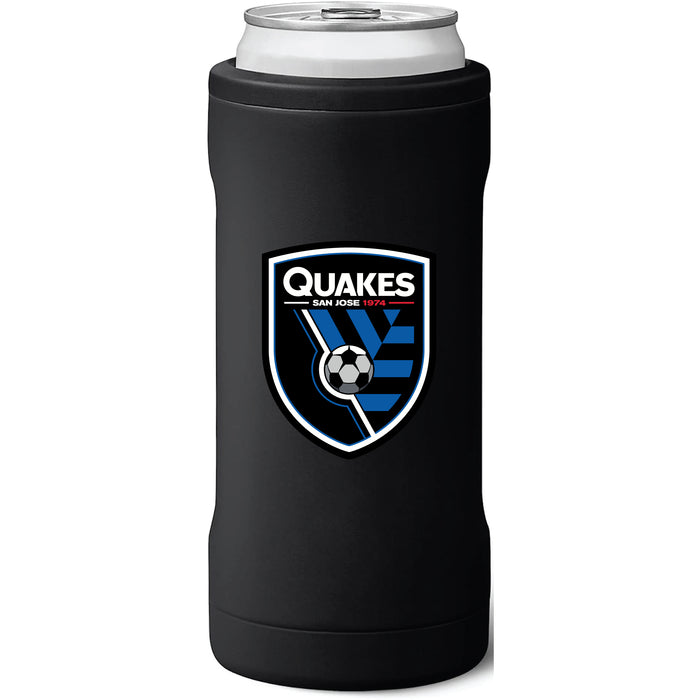 BruMate Slim Insulated Can Cooler with San Jose Earthquakes Primary Logo