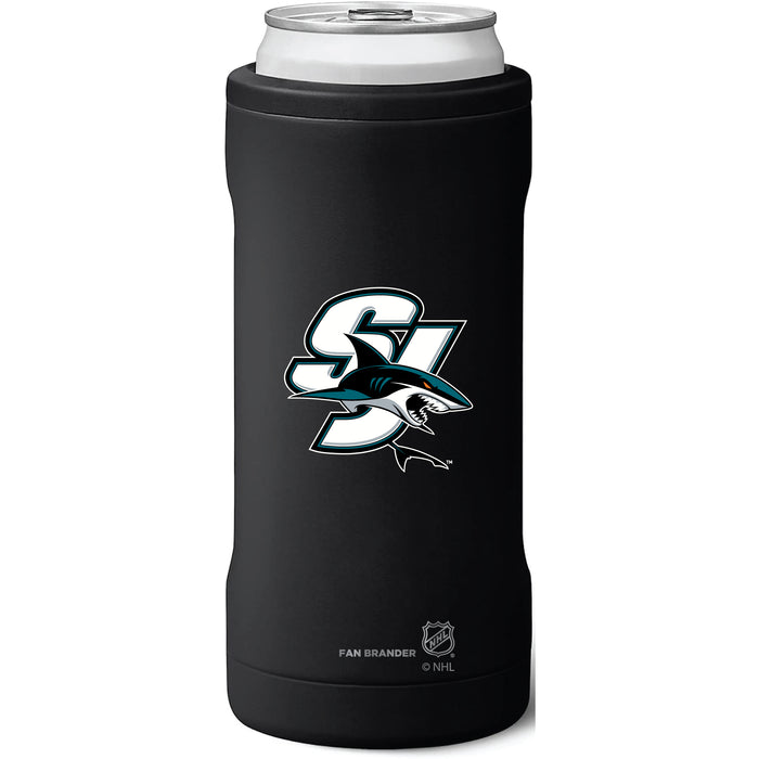 BruMate Slim Insulated Can Cooler with San Jose Sharks Secondary Logo