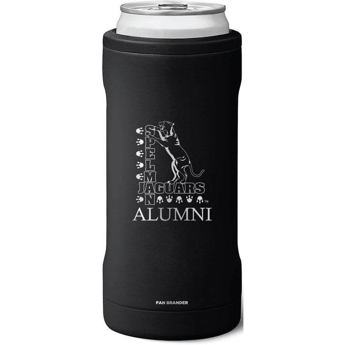 BruMate Slim Insulated Can Cooler with Spelman College Jaguars Alumni Primary Logo