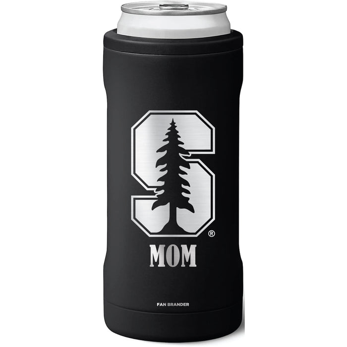 BruMate Slim Insulated Can Cooler with Stanford Cardinal Mom Primary Logo
