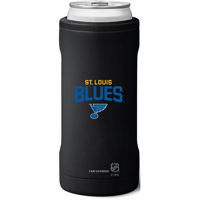 BruMate Slim Insulated Can Cooler with St. Louis Blues Secondary Logo