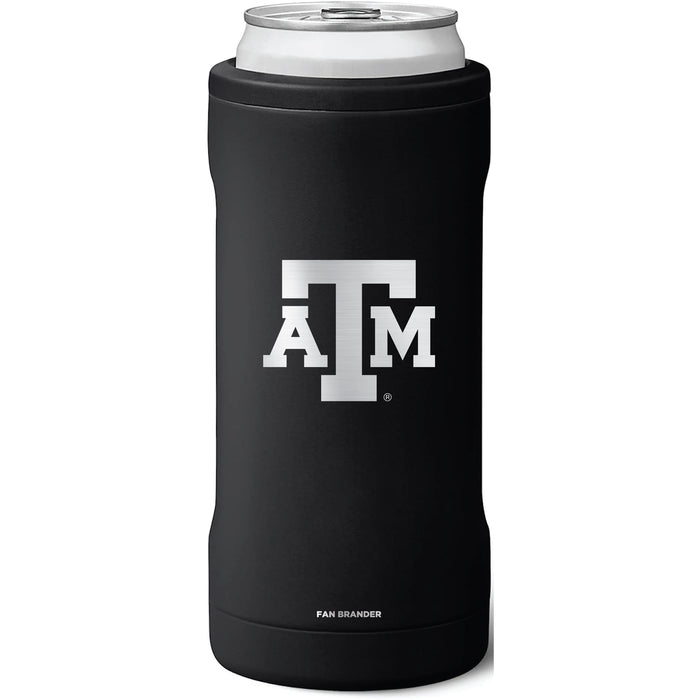BruMate Slim Insulated Can Cooler with Texas A&M Aggies Primary Logo