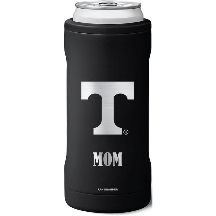 BruMate Slim Insulated Can Cooler with Tennessee Vols Mom Primary Logo