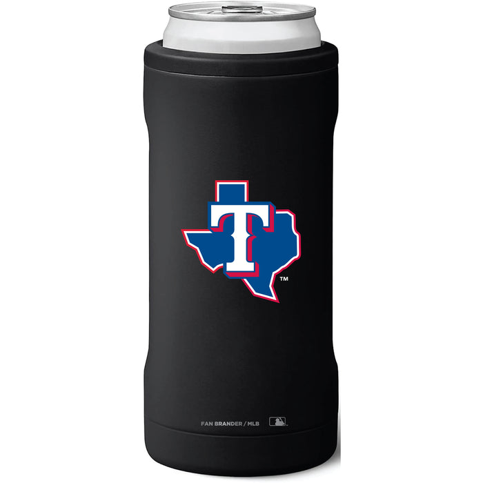 BruMate Slim Insulated Can Cooler with Texas Rangers Secondary Logo