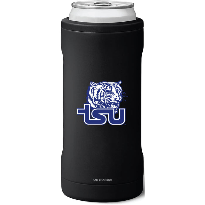 BruMate Slim Insulated Can Cooler with Tennessee State Tigers Primary Logo