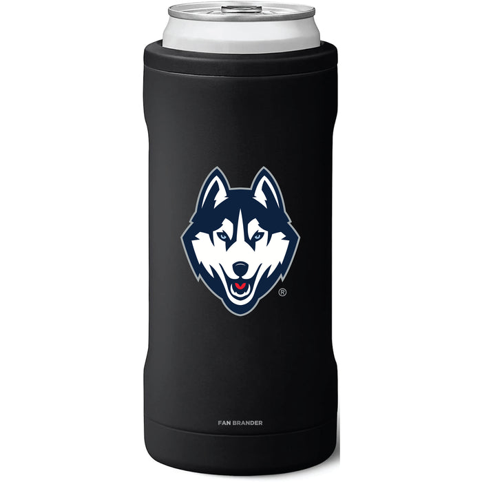 BruMate Slim Insulated Can Cooler with Uconn Huskies Primary Logo