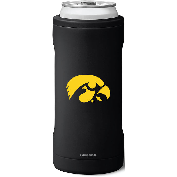 BruMate Slim Insulated Can Cooler with Iowa Hawkeyes Primary Logo