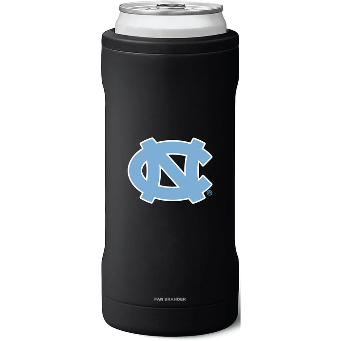 BruMate Slim Insulated Can Cooler with UNC Tar Heels Primary Logo