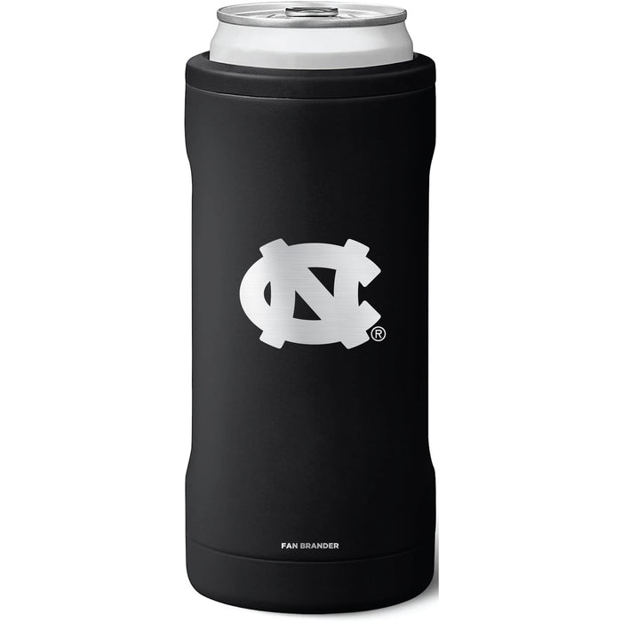 BruMate Slim Insulated Can Cooler with UNC Tar Heels Primary Logo