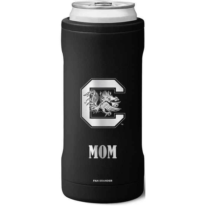 BruMate Slim Insulated Can Cooler with South Carolina Gamecocks Mom Primary Logo