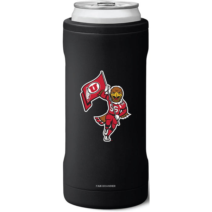 BruMate Slim Insulated Can Cooler with Utah Utes Secondary Logo