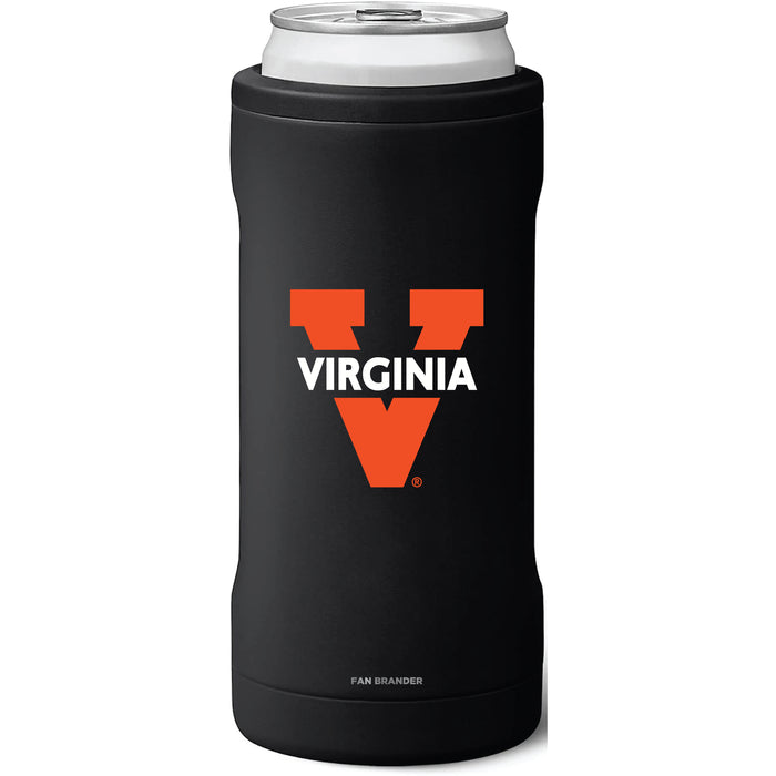 BruMate Slim Insulated Can Cooler with Virginia Cavaliers Secondary Logo