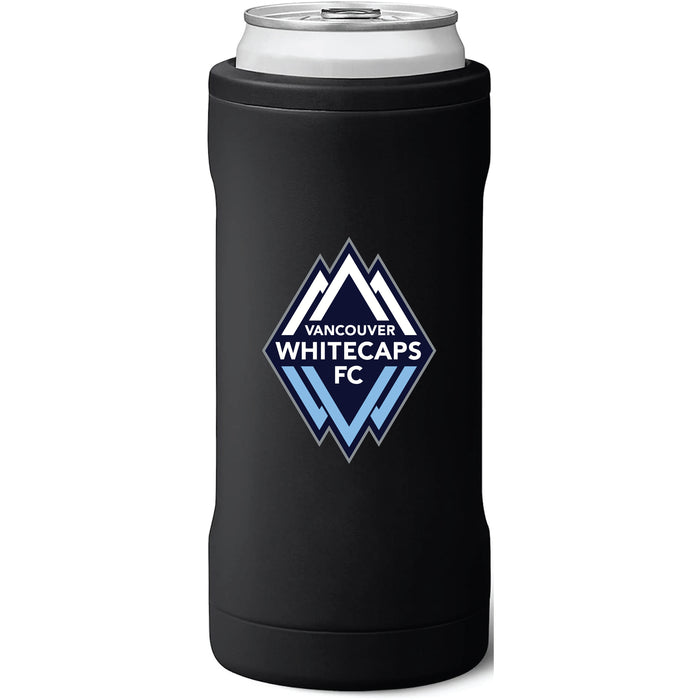 BruMate Slim Insulated Can Cooler with Vancouver Whitecaps FC Primary Logo