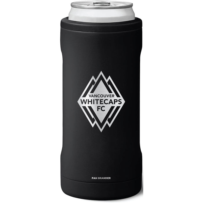 BruMate Slim Insulated Can Cooler with Vanderbilt Commodores Primary Logo