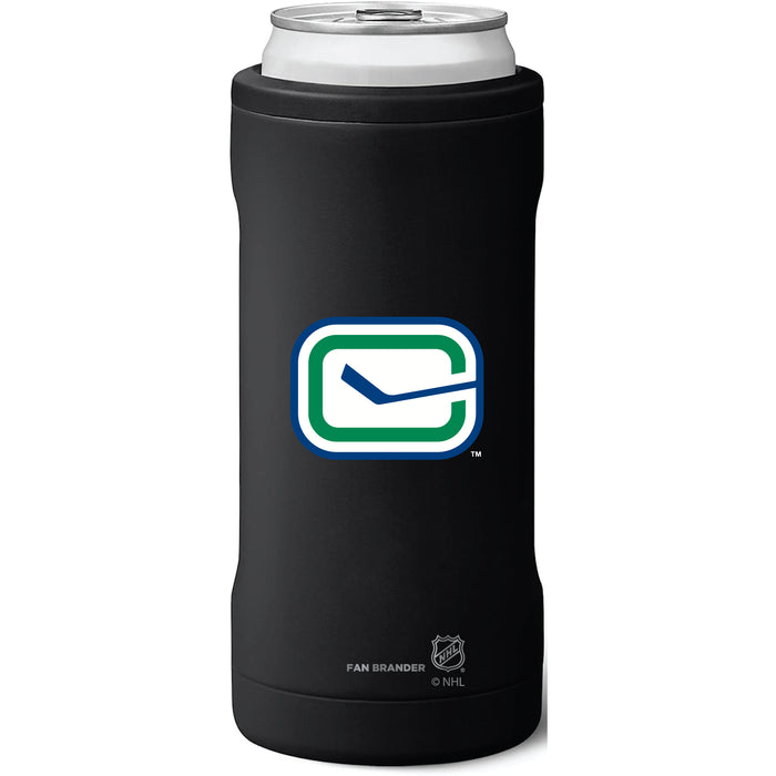 BruMate Slim Insulated Can Cooler with Vancouver Canucks Secondary Logo