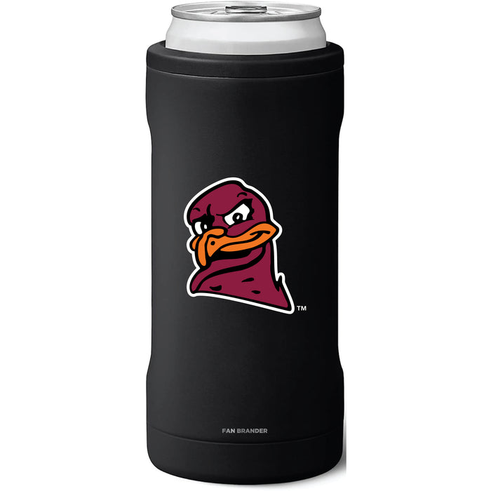 BruMate Slim Insulated Can Cooler with Virginia Tech Hokies Secondary Logo