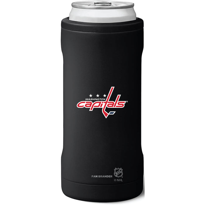 BruMate Slim Insulated Can Cooler with Washington Capitals Primary Logo