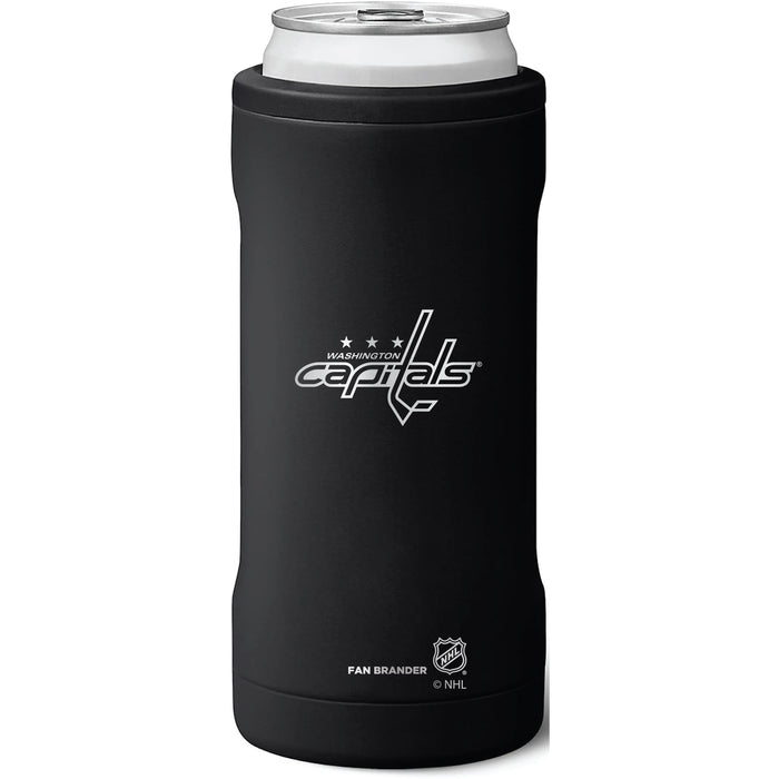 BruMate Slim Insulated Can Cooler with Washington Capitals Primary Logo