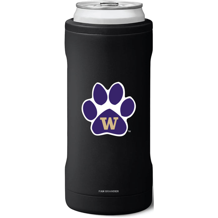 BruMate Slim Insulated Can Cooler with Washington Huskies Secondary Logo