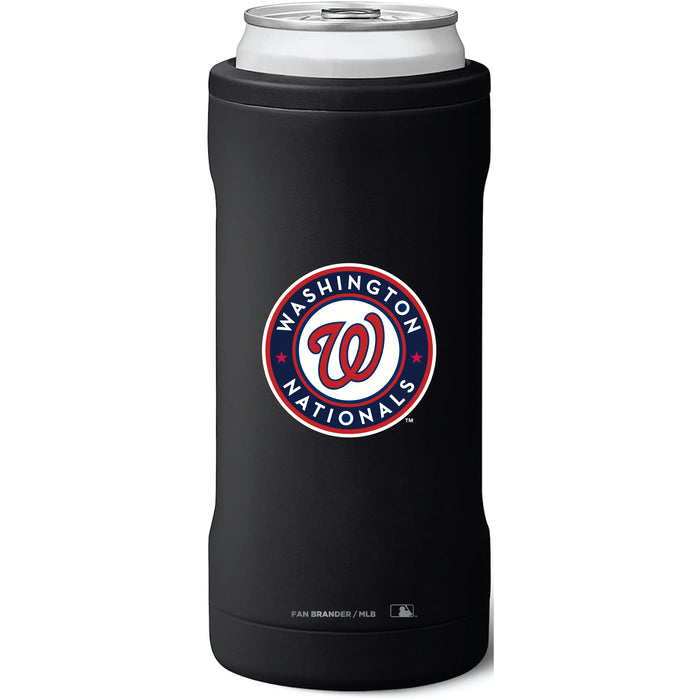 BruMate Slim Insulated Can Cooler with Washington Nationals Primary Logo