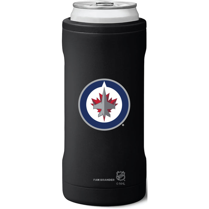 BruMate Slim Insulated Can Cooler with Winnipeg Jets Primary Logo