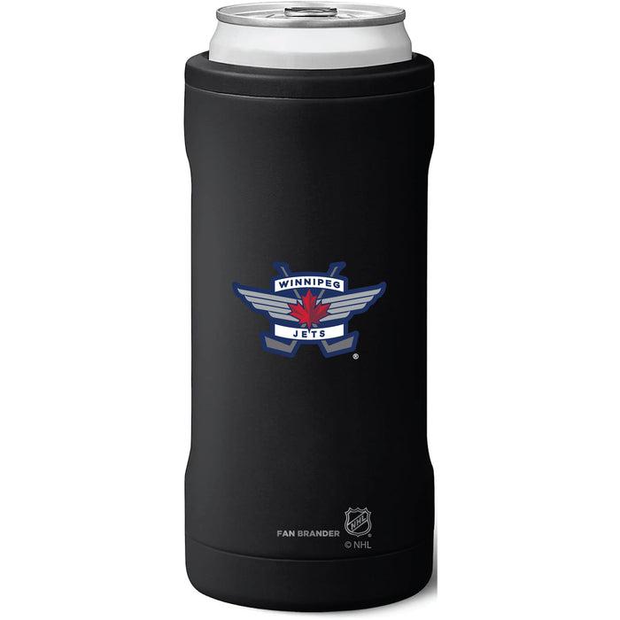 BruMate Slim Insulated Can Cooler with Winnipeg Jets Secondary Logo