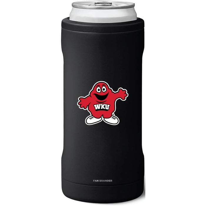 BruMate Slim Insulated Can Cooler with Western Kentucky Hilltoppers Secondary Logo