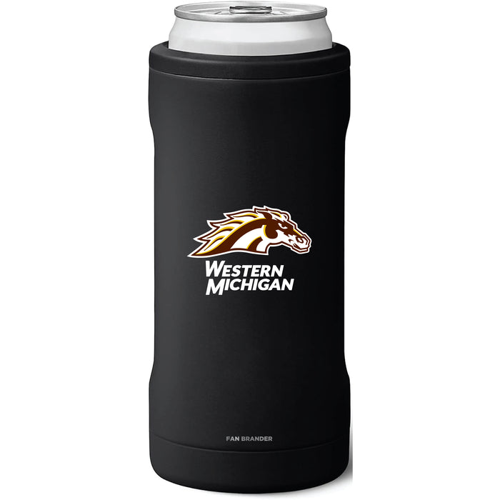 BruMate Slim Insulated Can Cooler with Western Michigan Broncos Secondary Logo