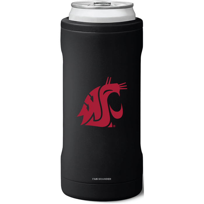 BruMate Slim Insulated Can Cooler with Washington State Cougars Primary Logo