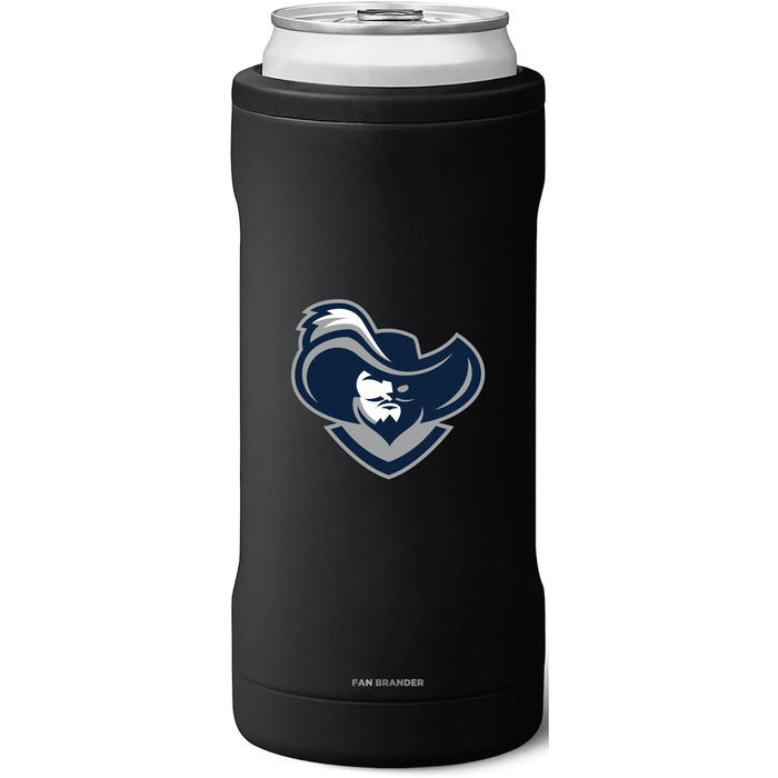 BruMate Slim Insulated Can Cooler with Xavier Musketeers Secondary Logo
