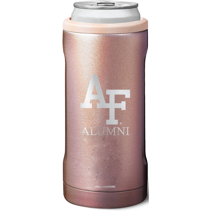 BruMate Slim Insulated Can Cooler with Airforce Falcons Alumni Primary Logo