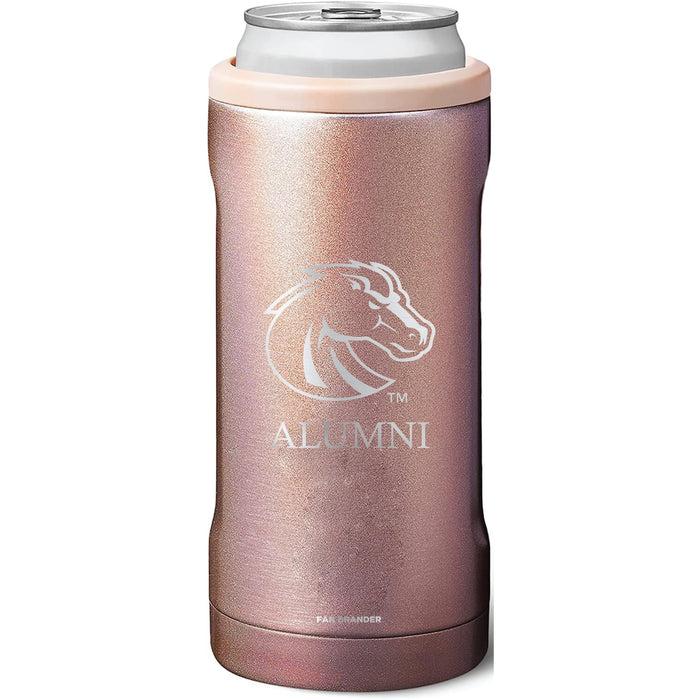 BruMate Slim Insulated Can Cooler with Boise State Broncos Alumni Primary Logo