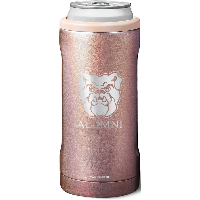 BruMate Slim Insulated Can Cooler with Butler Bulldogs Alumni Primary Logo