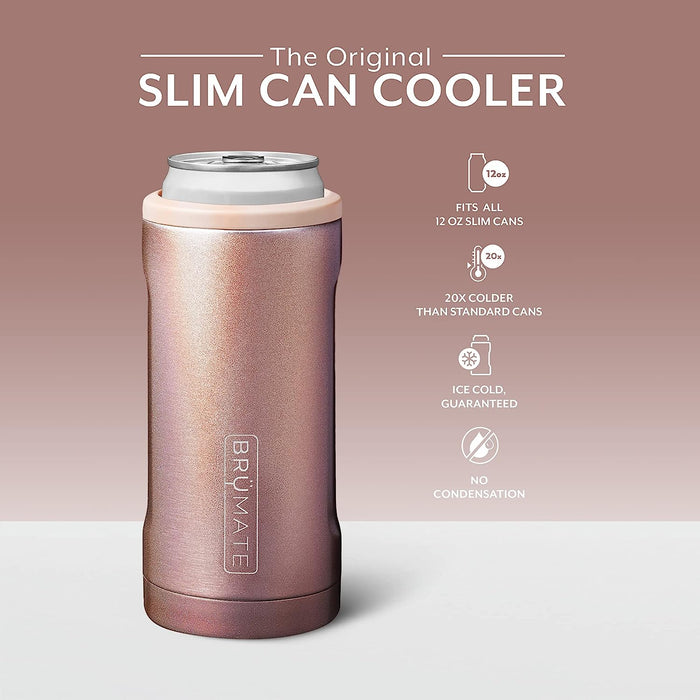 BruMate Slim Insulated Can Cooler with Western Illinois University Leathernecks Alumni Primary Logo