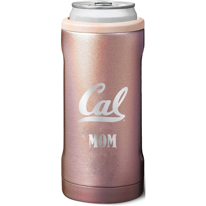 BruMate Slim Insulated Can Cooler with California Bears Mom Primary Logo
